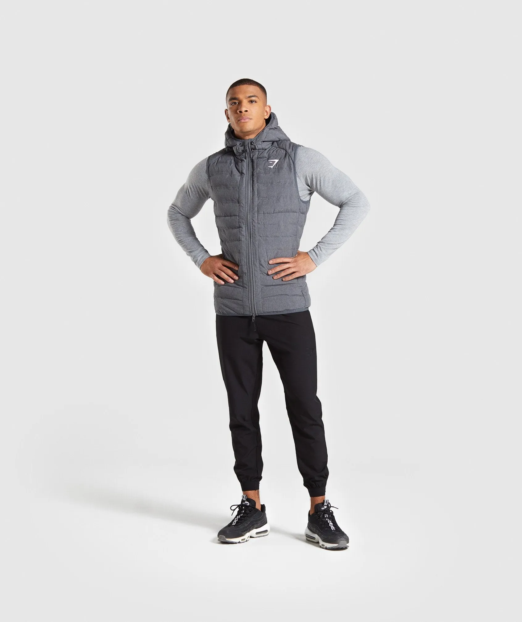 Gymshark Sector Gilet V2 - Charcoal Marl