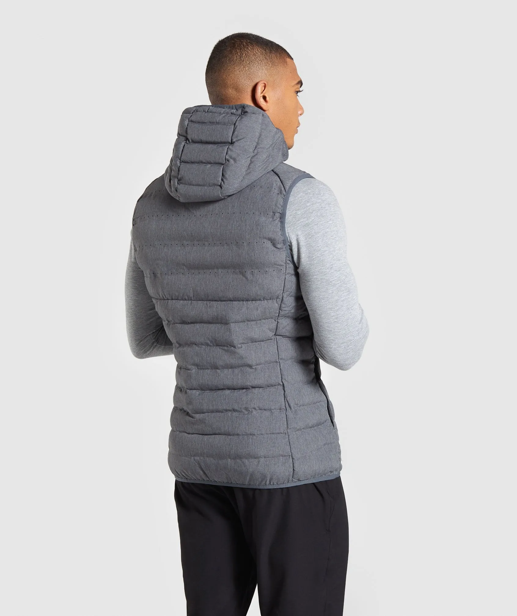 Gymshark Sector Gilet V2 - Charcoal Marl