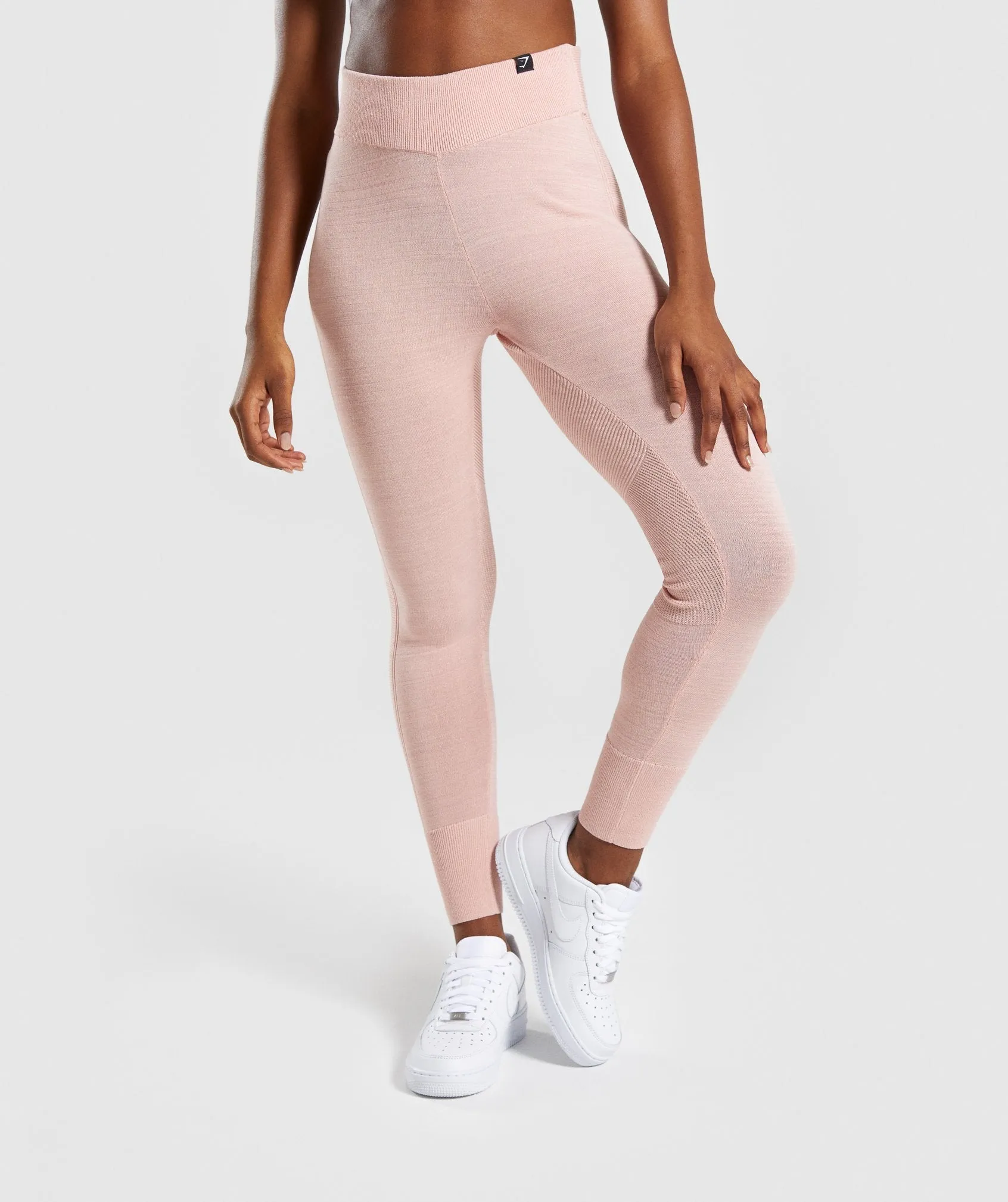 Gymshark Time Out Knit Joggers - Blush Nude