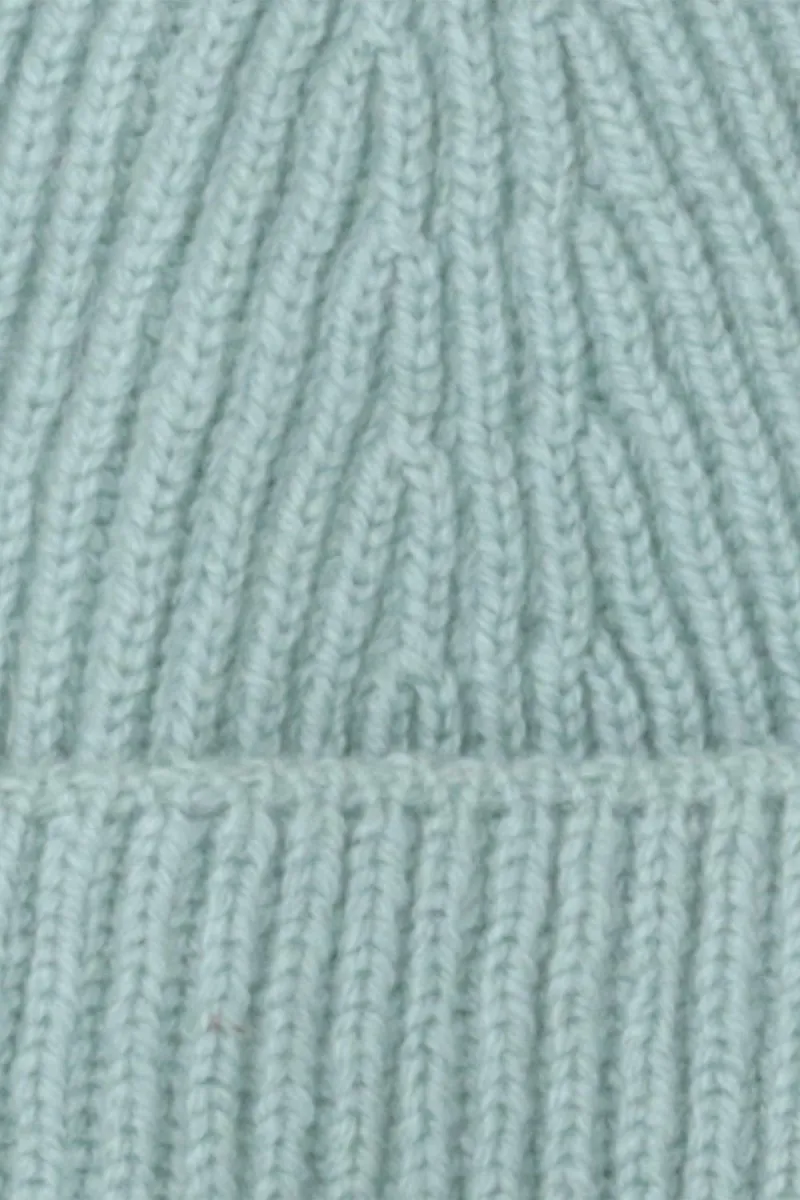 Half Dozen Pure Cashmere Fisherman Beanie (Blue Grass)