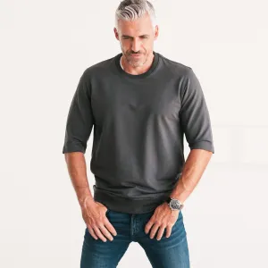 Half Sleeve Sweatshirt –  Slate Gray French Terry