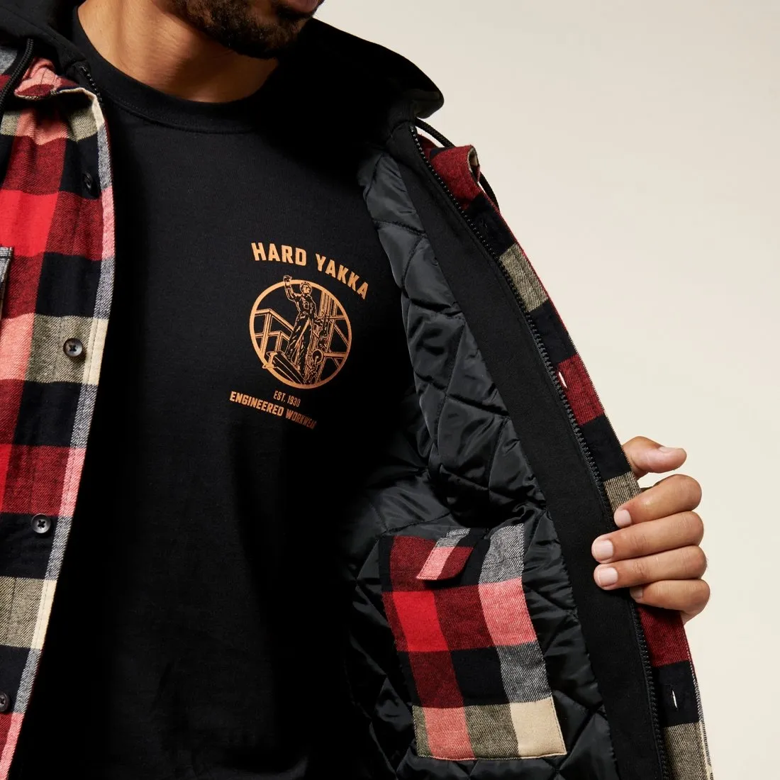 Hard Yakka Quilted Flannel Jacket (Y06690)