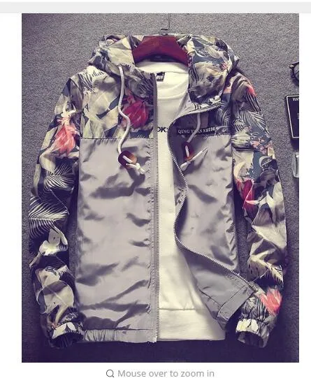 Hip Hop Floral Bomber Jacket