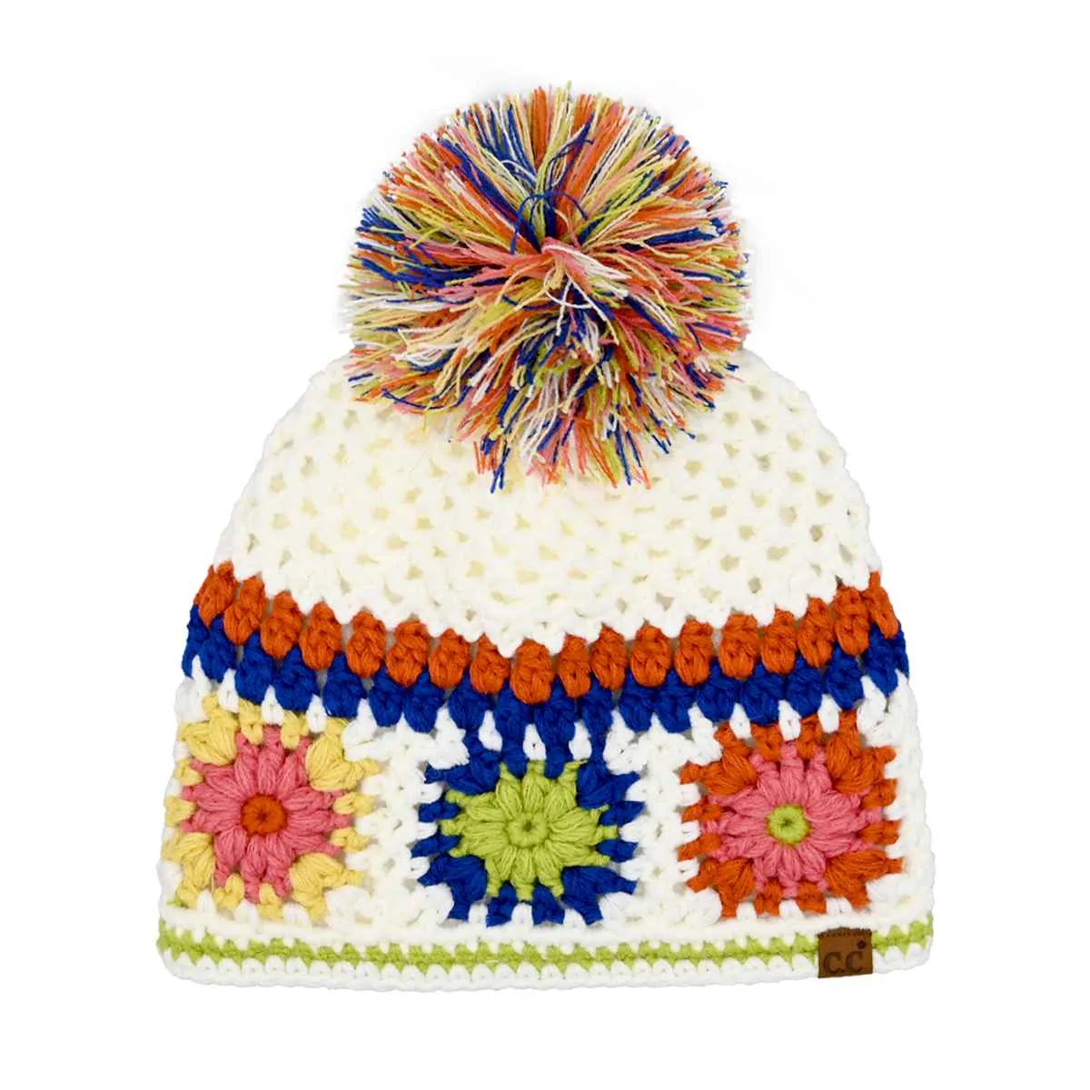 HTE0115 Handmade Crochet Pom Beanie