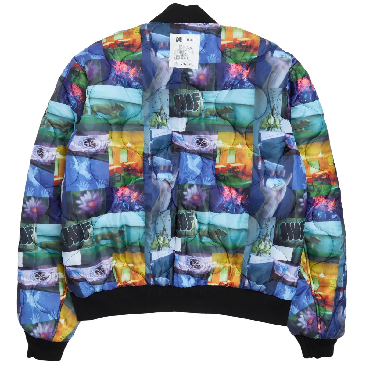 Huf x Kodak Collage Bomber Jacket - Black