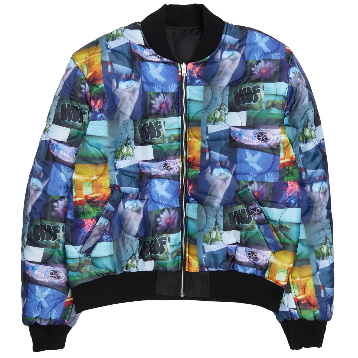 Huf x Kodak Collage Bomber Jacket - Black