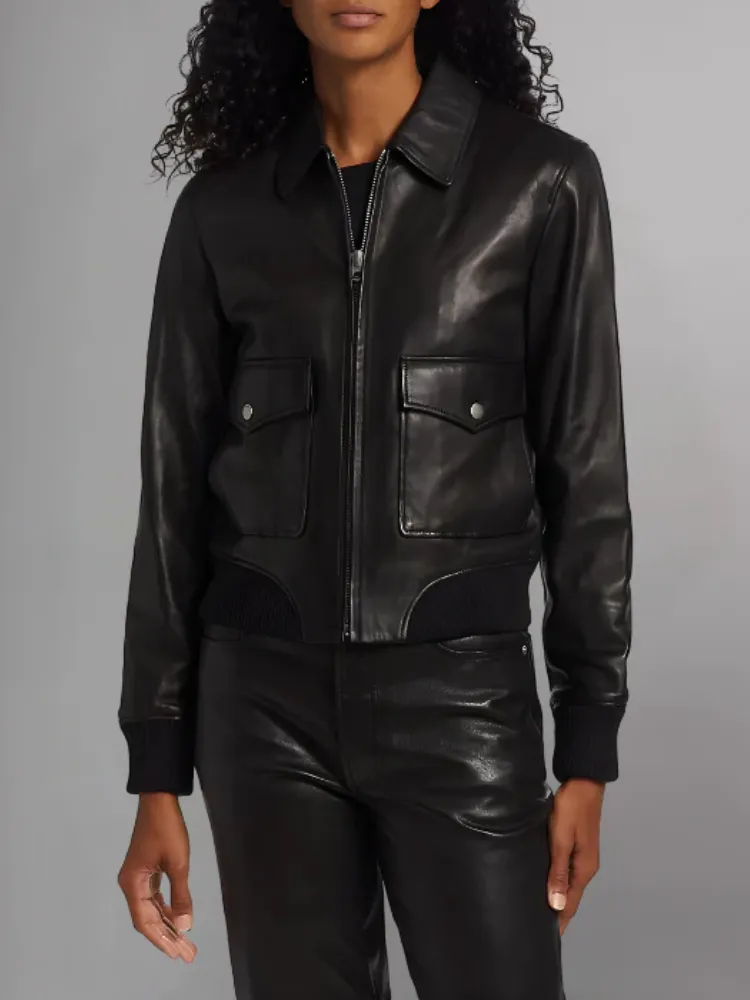 Icon Andrea Black Leather Jacket