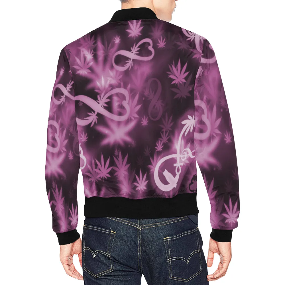 INFINITY PURPLE COSMOS  Bomber Jacket for Men