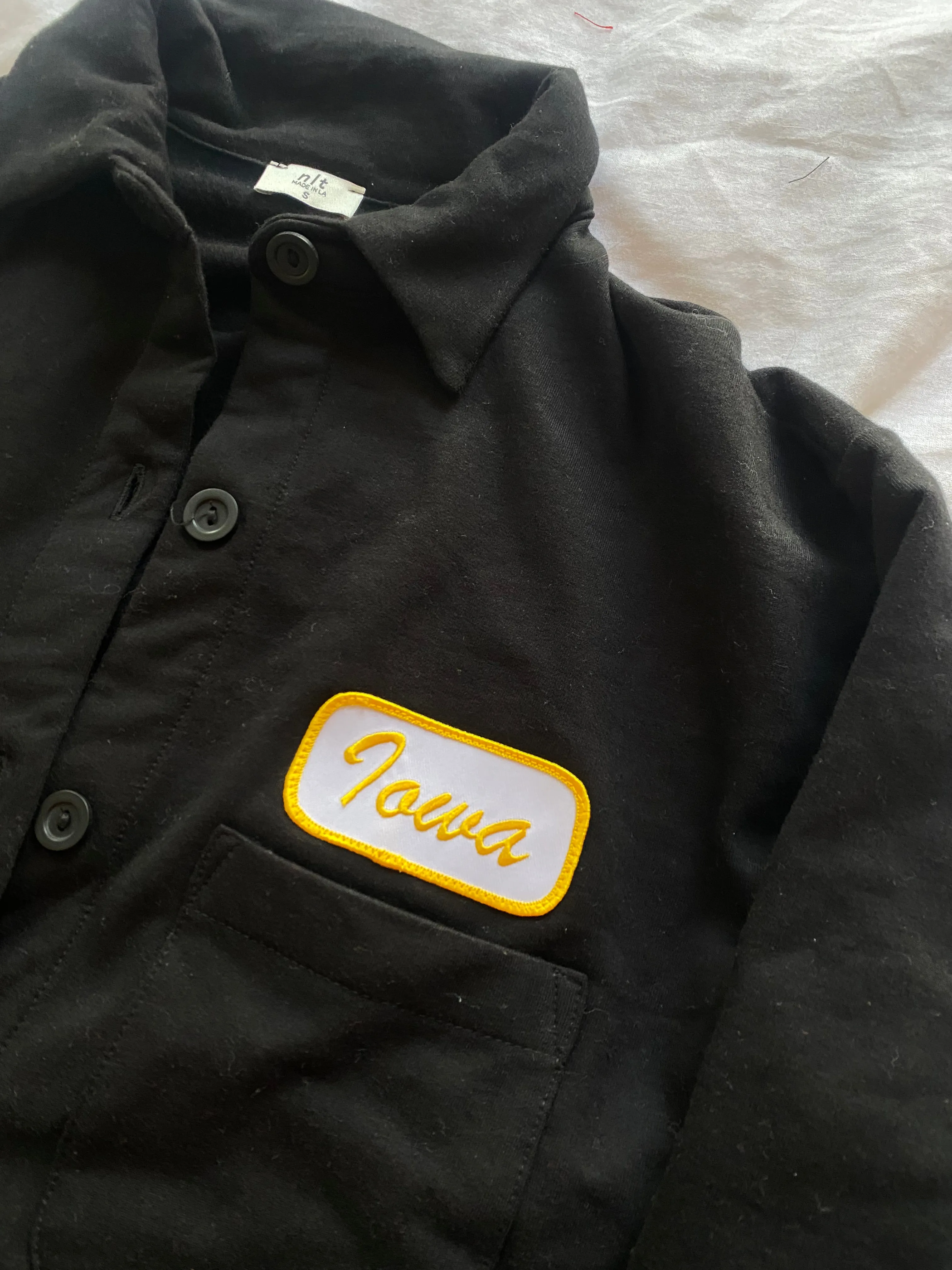 Iowa Name Plate Fleece Shacket