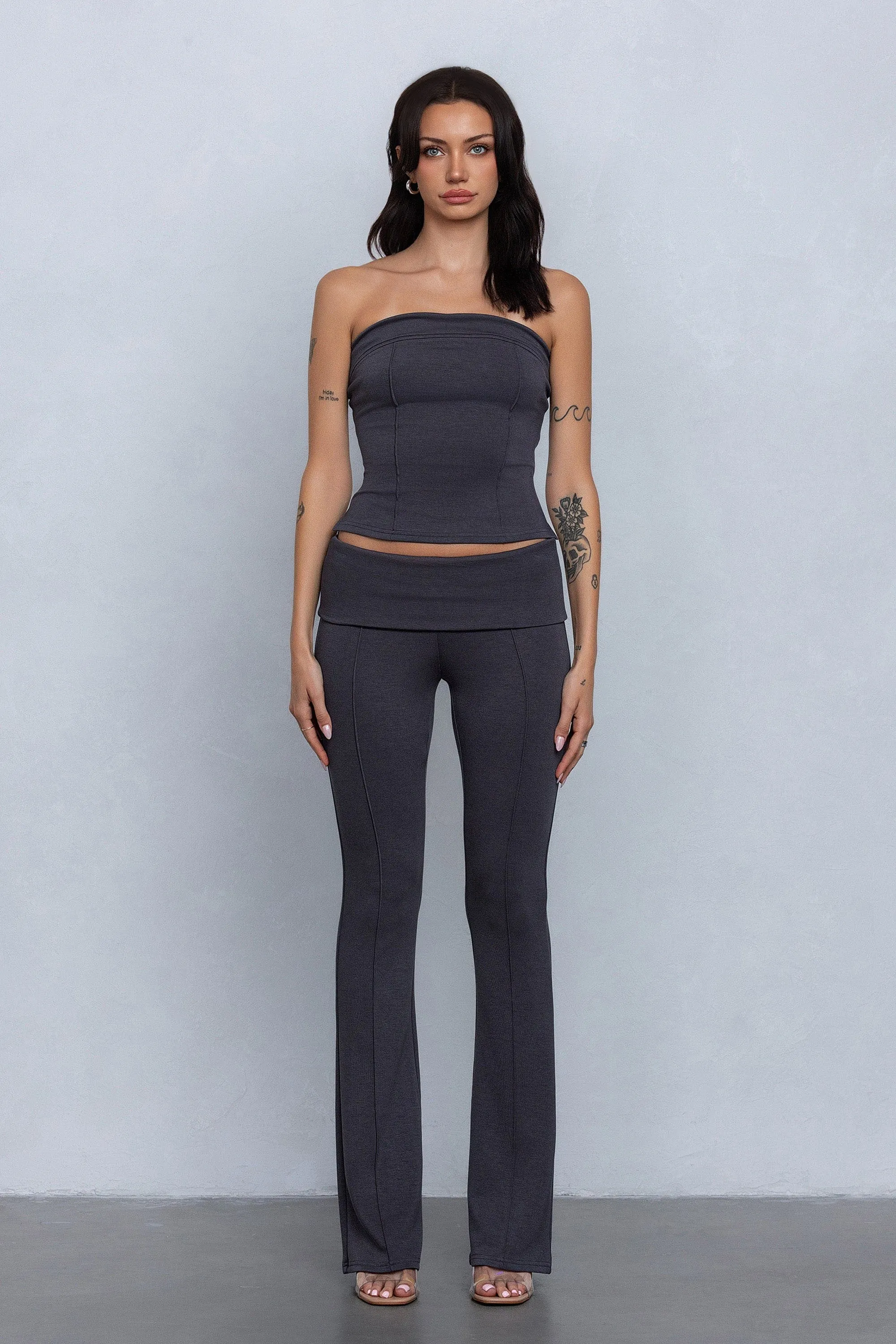 Jersey Tube Top & Pants Set