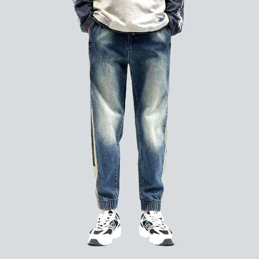 Joggers men's jeans with bands