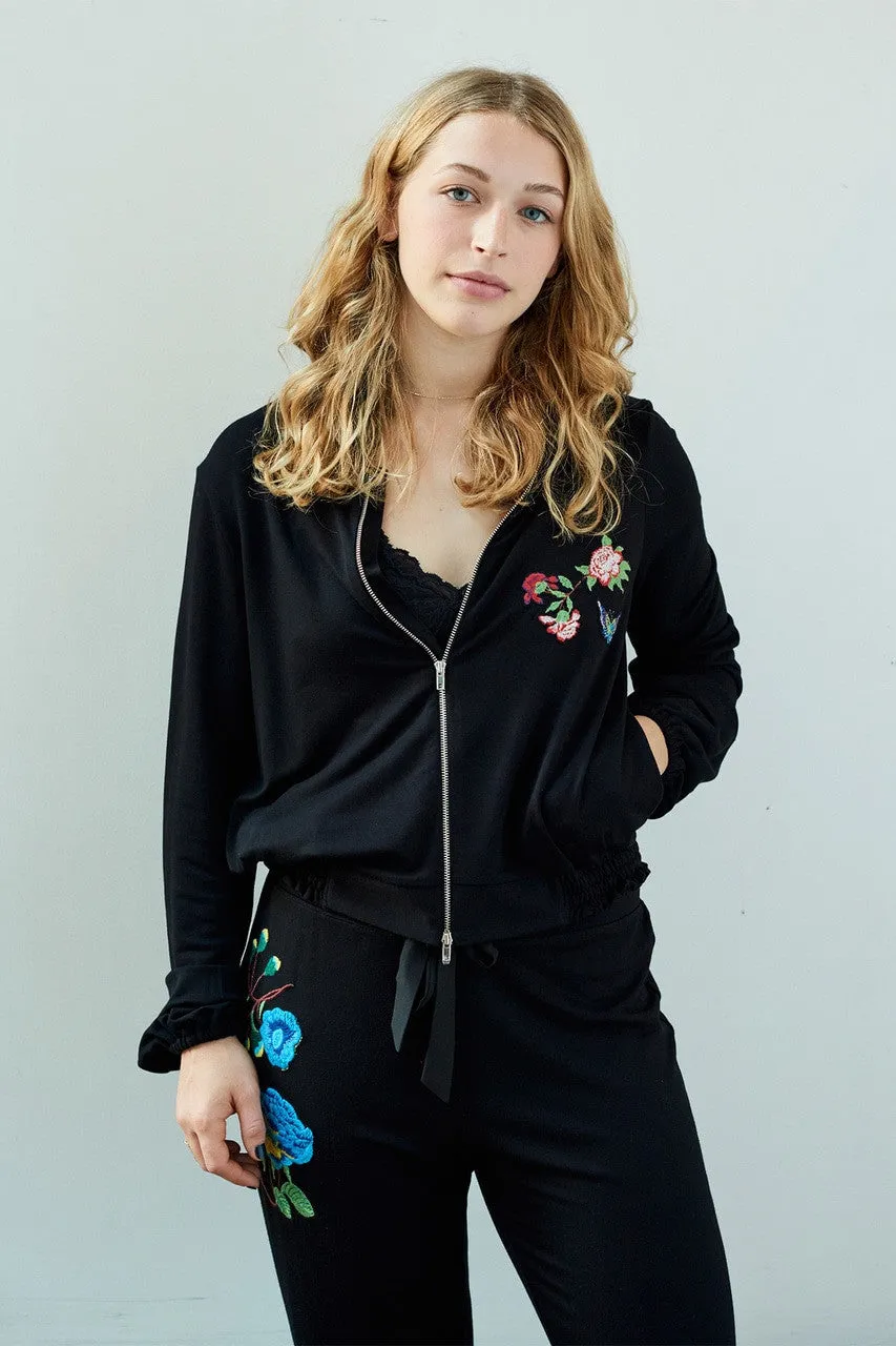 Josie Otherwear Embroidered Bomber