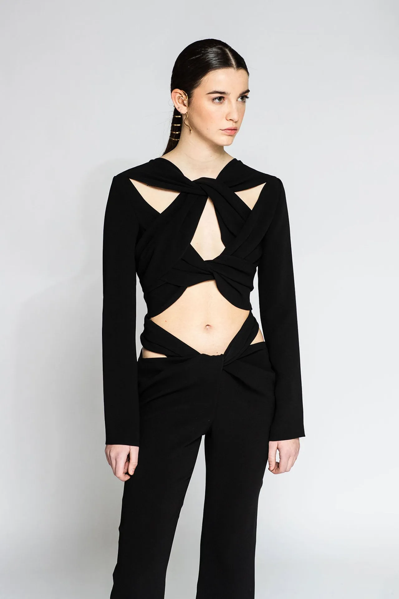 Jumpsuit with Cutouts and Jacket