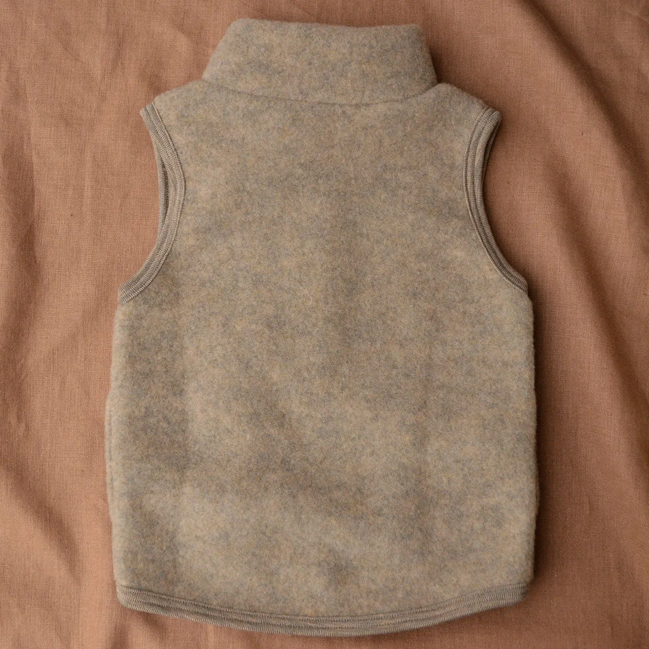 Kids Zip Vest - 100% Organic Wool Fleece (3-10y)