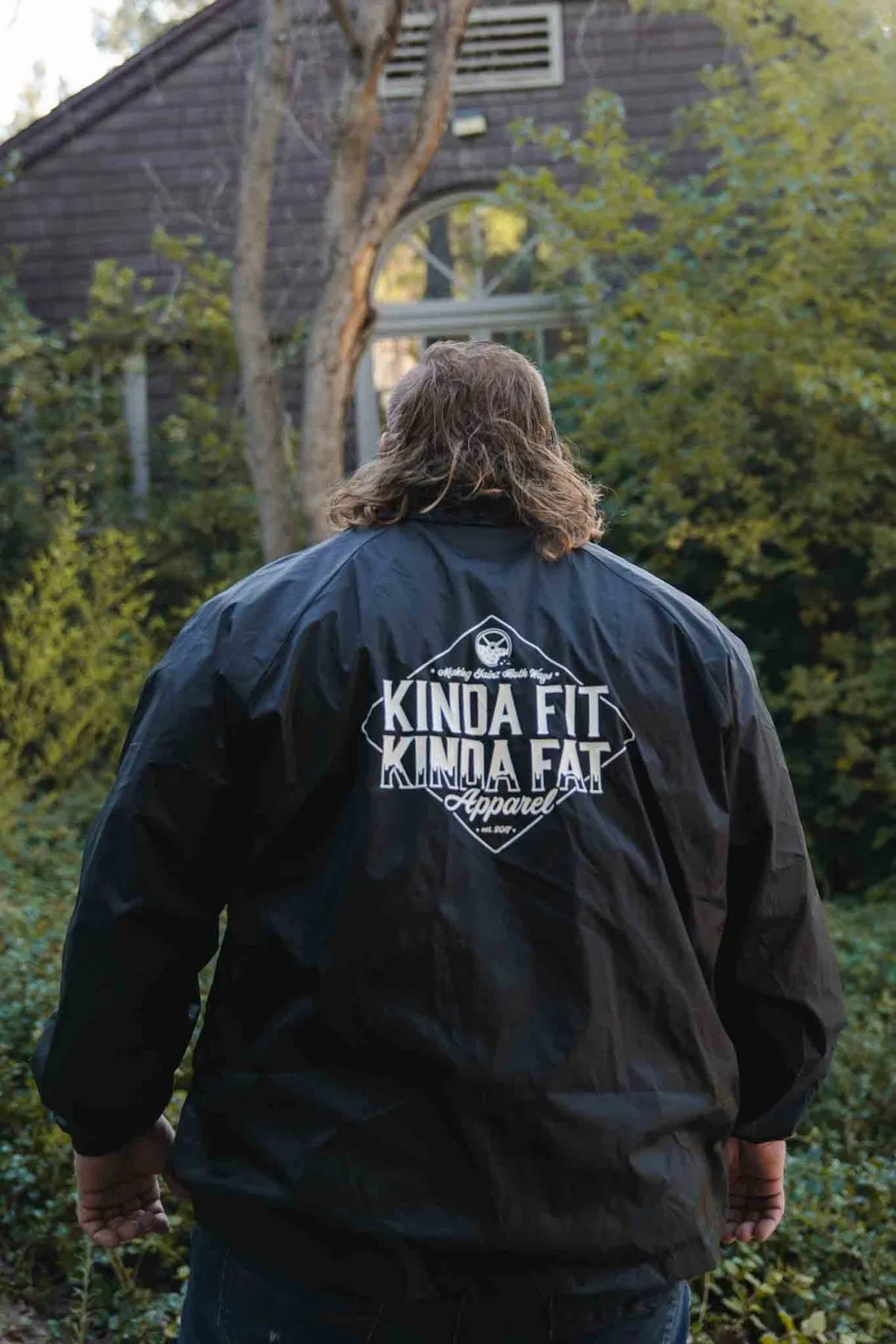 Kinda Fit Kinda Fat Diamond Drip Coach's Jacket