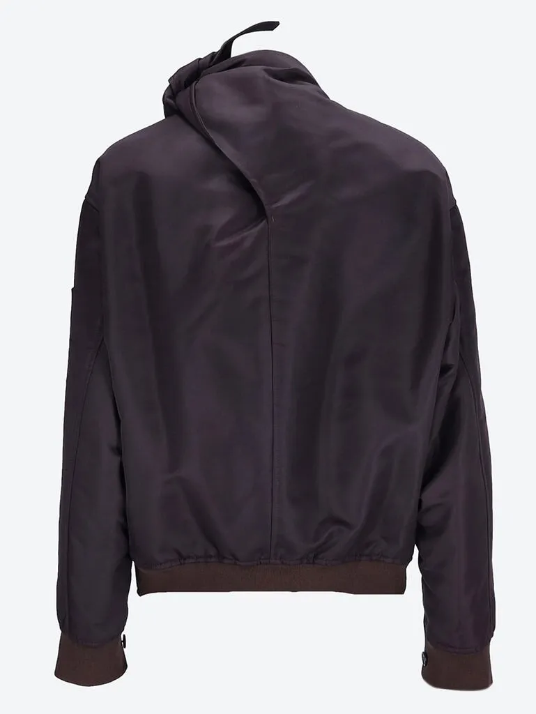 Knot nylon bomber jacket