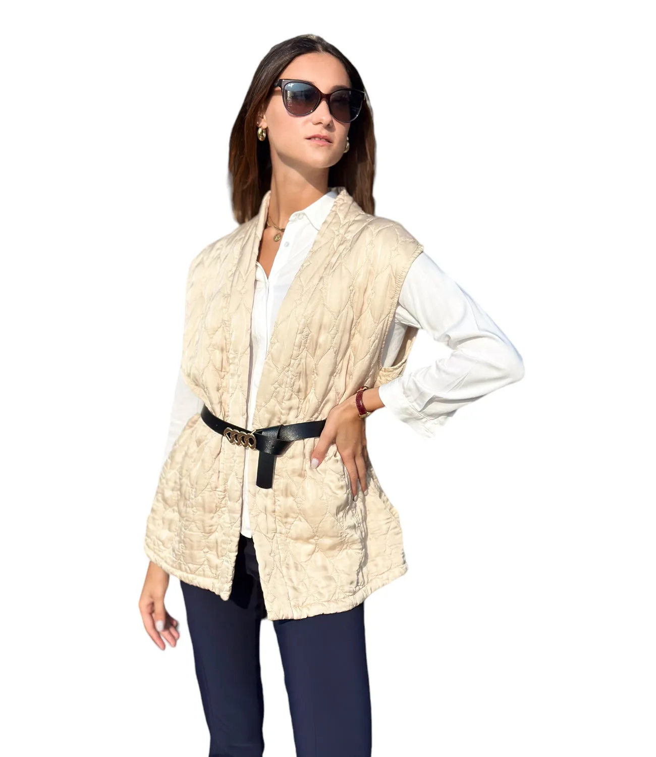 Kontatto beige gilet