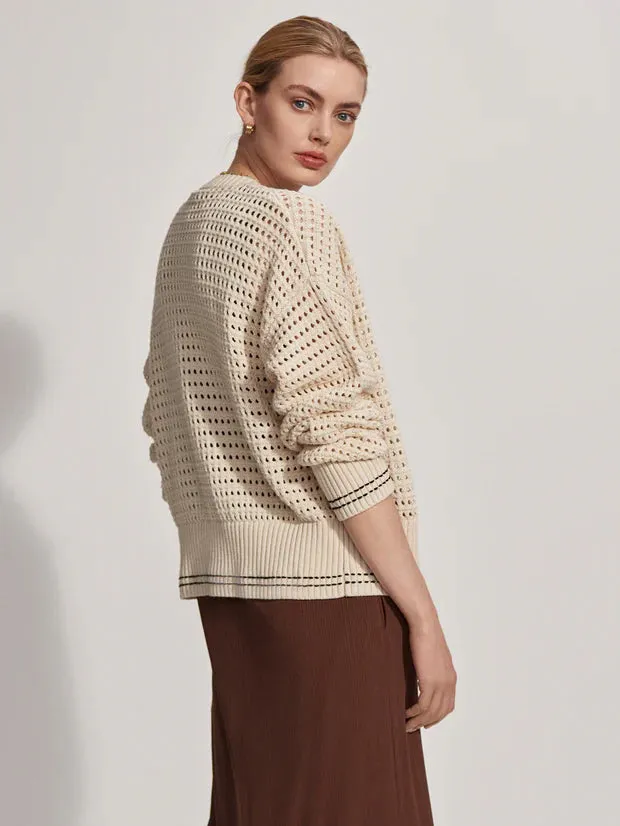 Kris Relaxed Fit Knit Jacket Birch