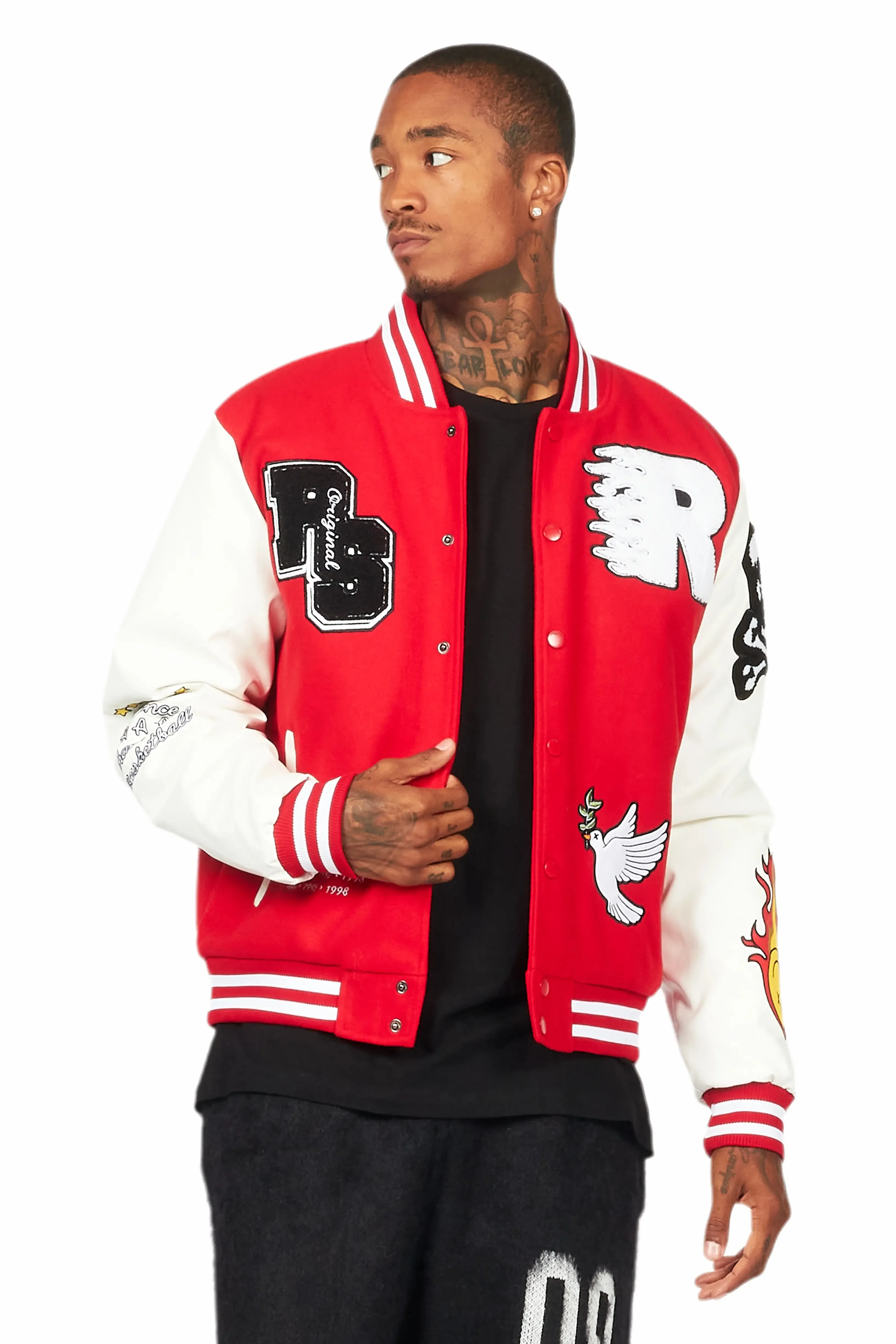 Leaner Red Bomber Jacket