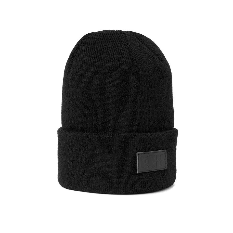 Leather Patch Beanie