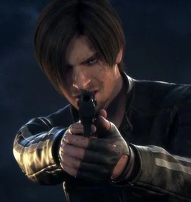 Leon Kennedy Resident Evil Vendetta Black Leather Jacket-BNWT