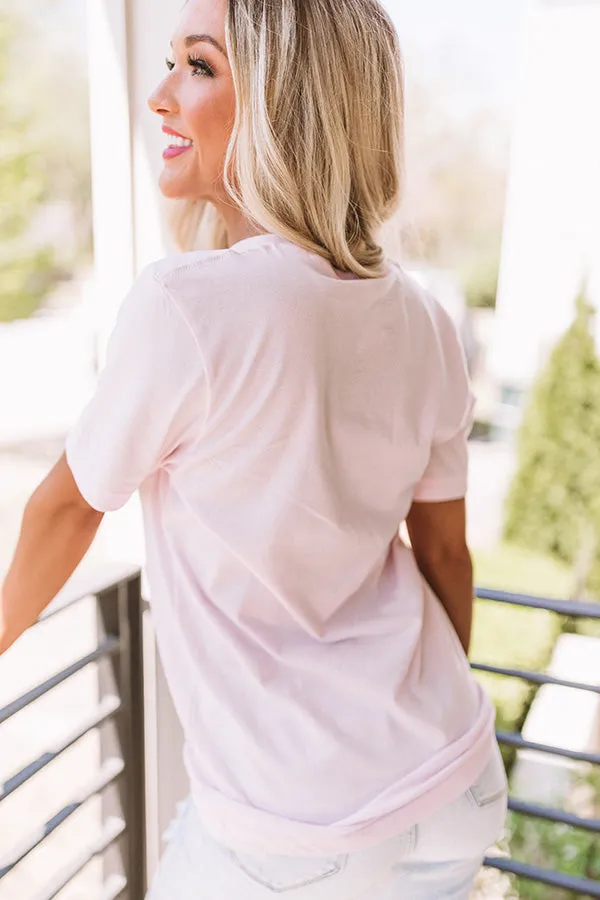 Leopard Lips Shift Tee in Pink