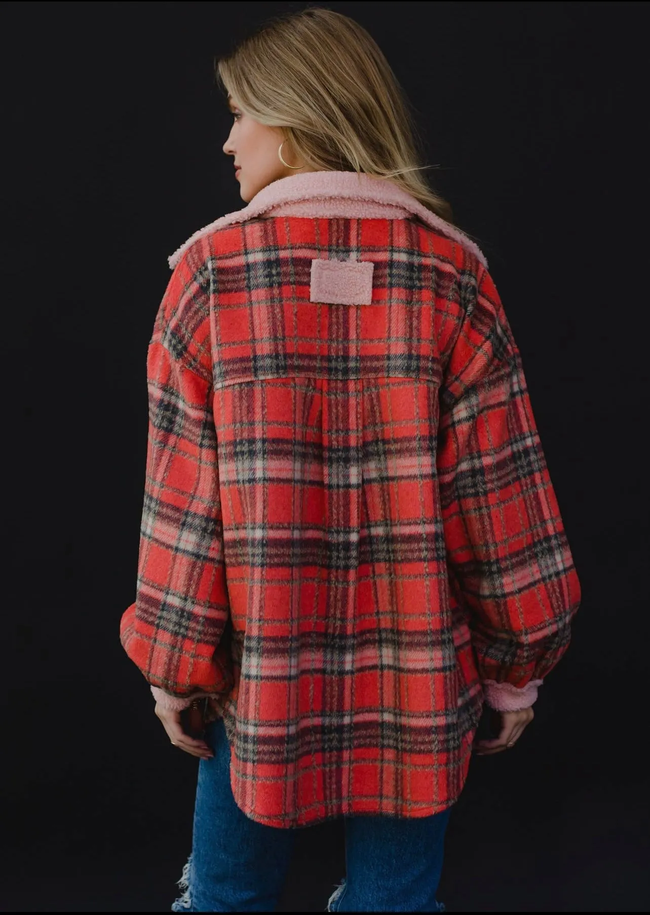 Linden Plaid Sherpa Detail Shacket