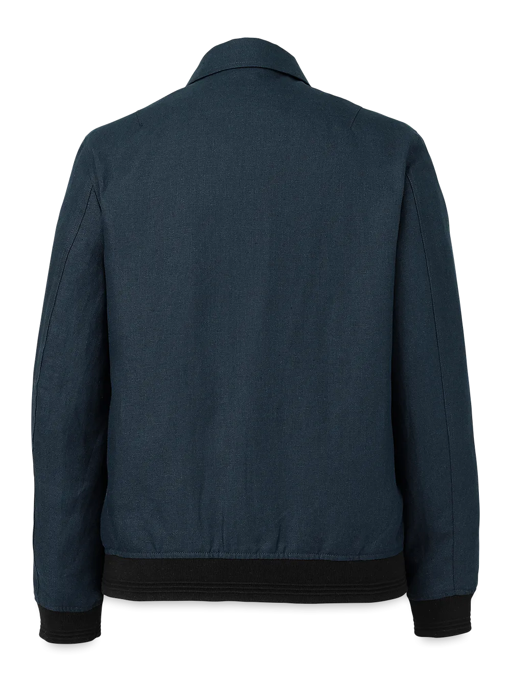 Linen Bomber Jacket - Blue