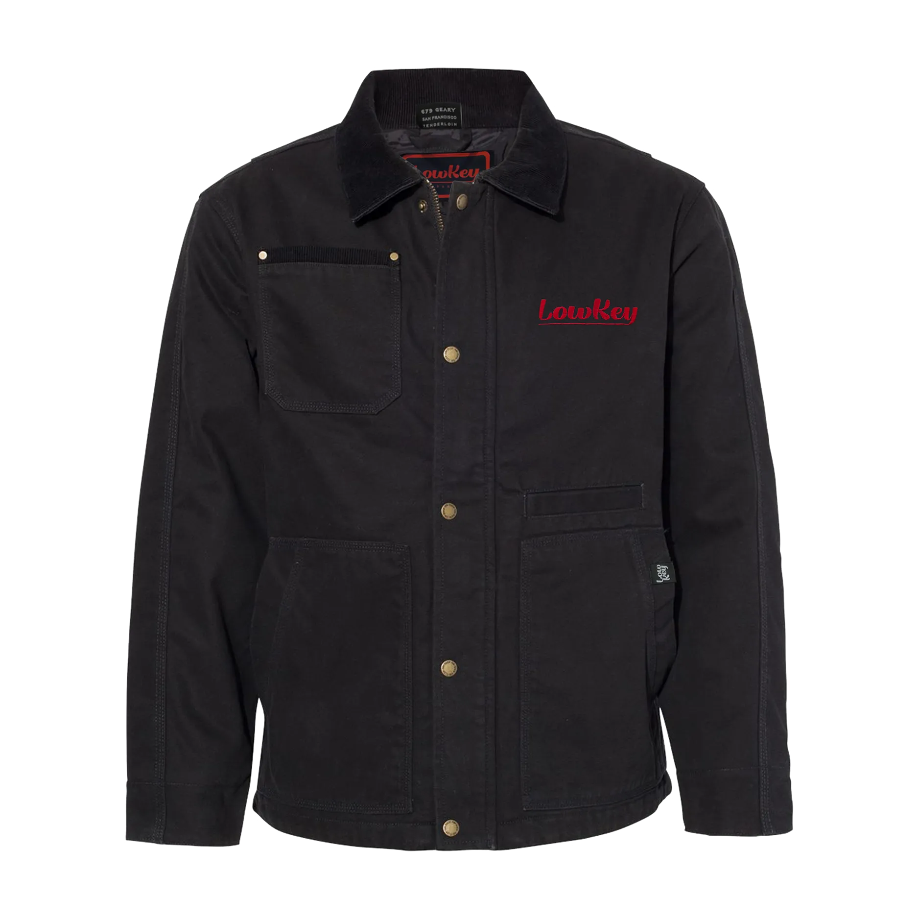 Low Key Canvas Duck Jacket - Black