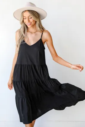 Make A Day Of It Tiered Midi Dress