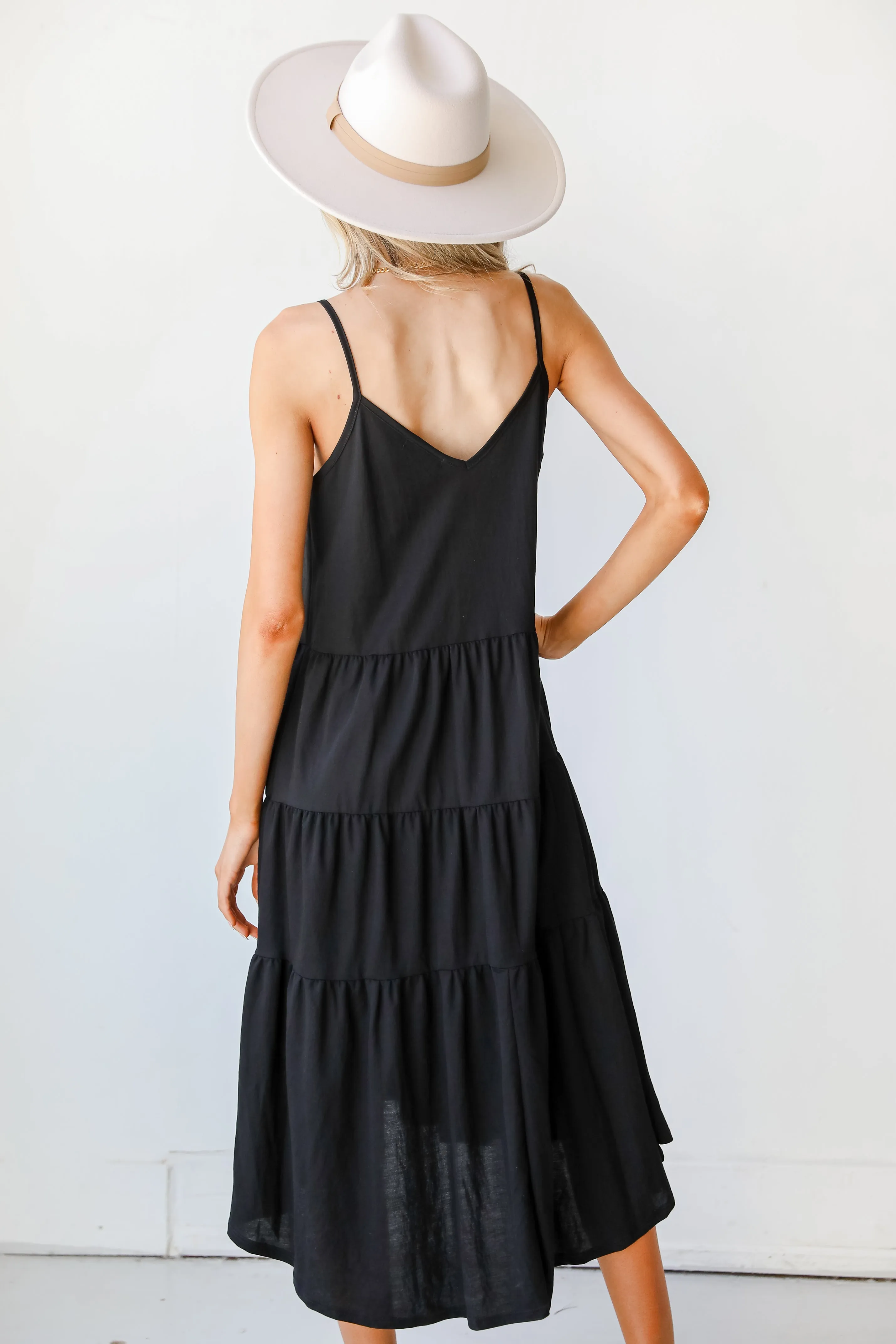 Make A Day Of It Tiered Midi Dress