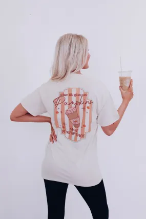 Make Pumpkin Spice Graphic Tee  - Cream