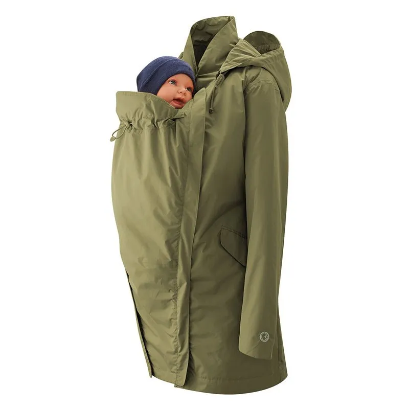 Mamalila Maternity   Babywearing Raincoat Dublin Khaki Green