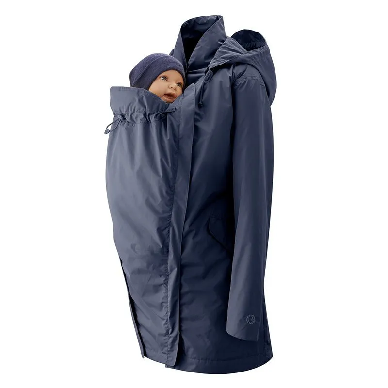 Mamalila Maternity   Babywearing Raincoat Dublin Navy