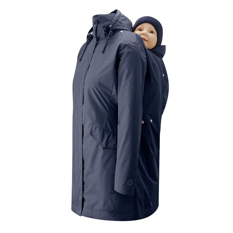 Mamalila Maternity   Babywearing Raincoat Dublin Navy