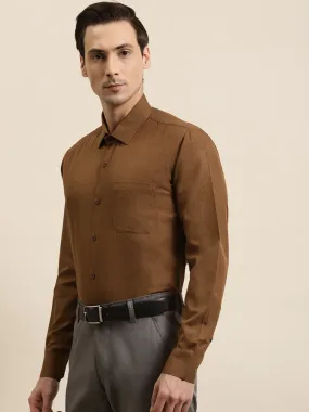 Men's Cotton Copper Formal Classic Shirt - Sojanya