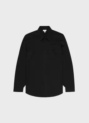 Men's Piqué Shirt in Black