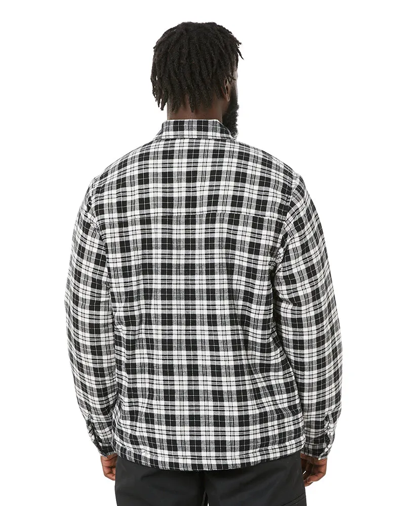 Midwest Flannelette Shacket - White