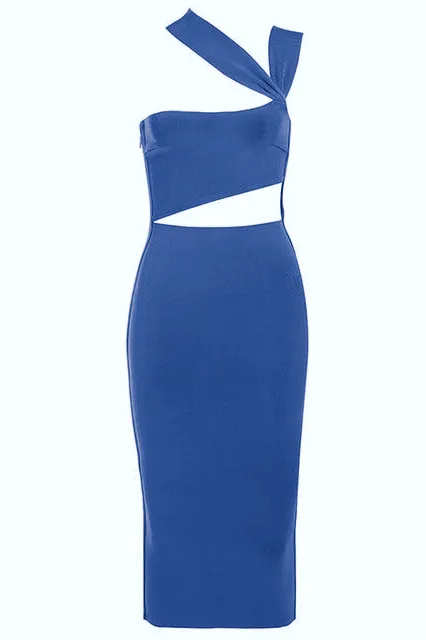 Molly Bandage Midi Dress - Navy Blue