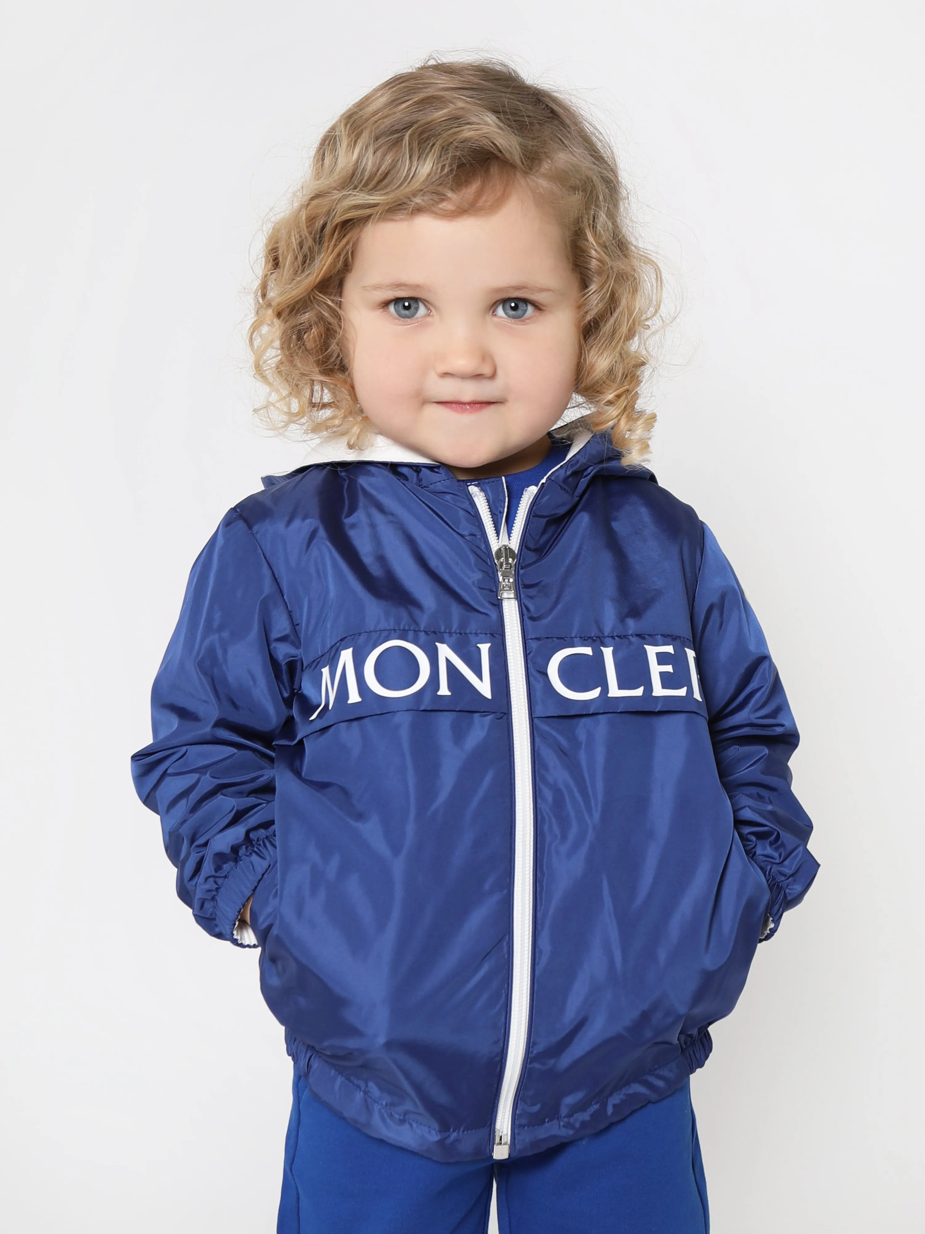 Moncler Enfant Baby Erdvile Jacket in Blue