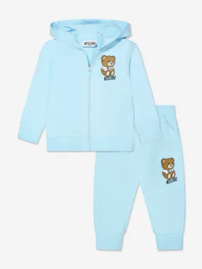 Moschino Baby Boys Teddy Logo Tracksuit in Blue