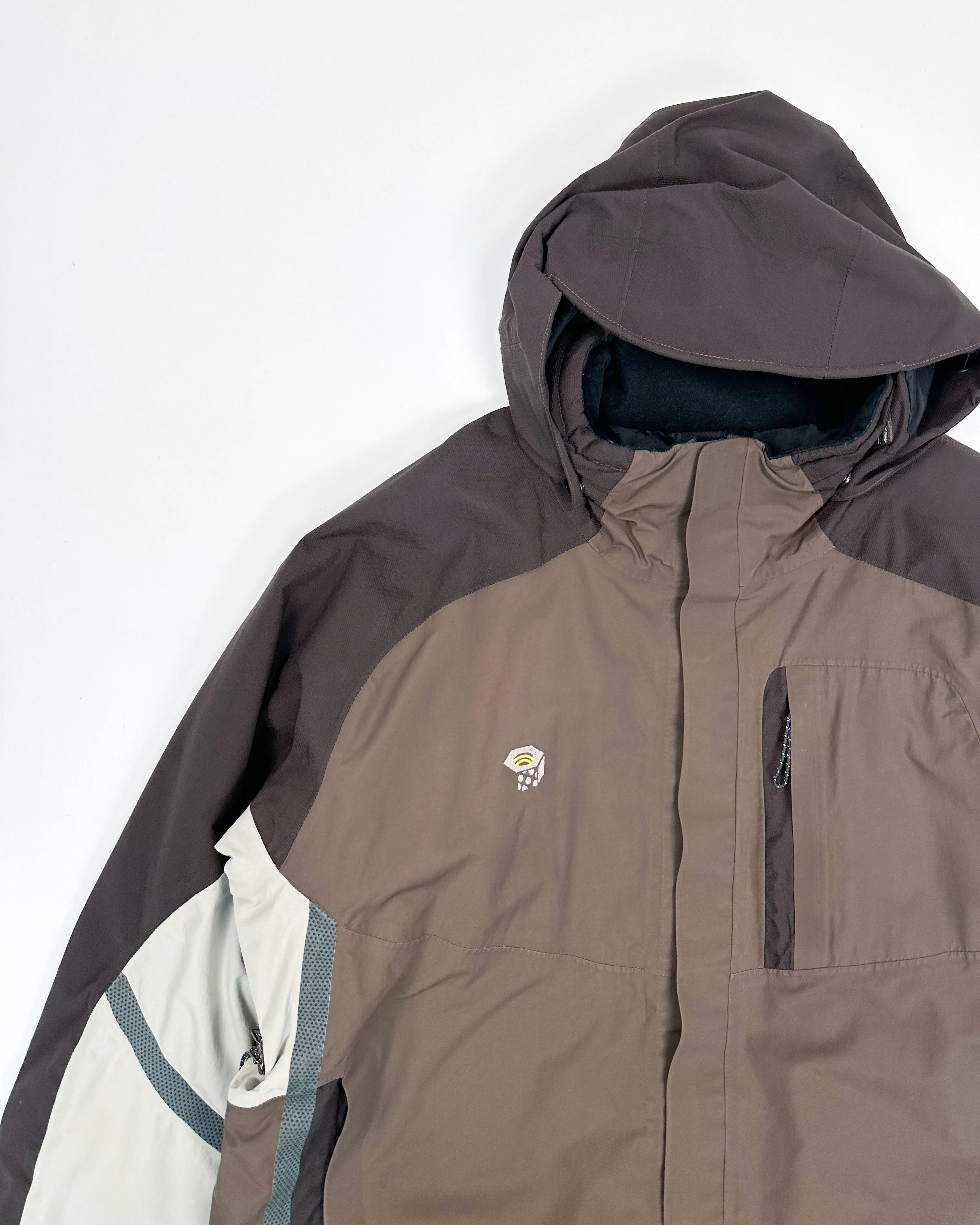 Mountain Hardwear Brown 3-Tone Shield Snow Jacket 2000's