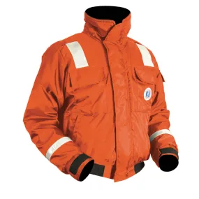 Mustang Classic Flotation Bomber Jacket w/Reflective Tape - Orange - Small [MJ6214T1-2-S-206]