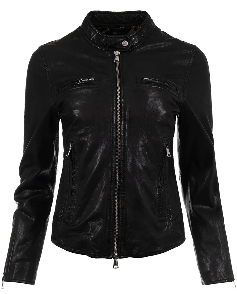 Oakwood Nara Black Leather Jacket