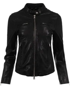 Oakwood Nara Black Leather Jacket