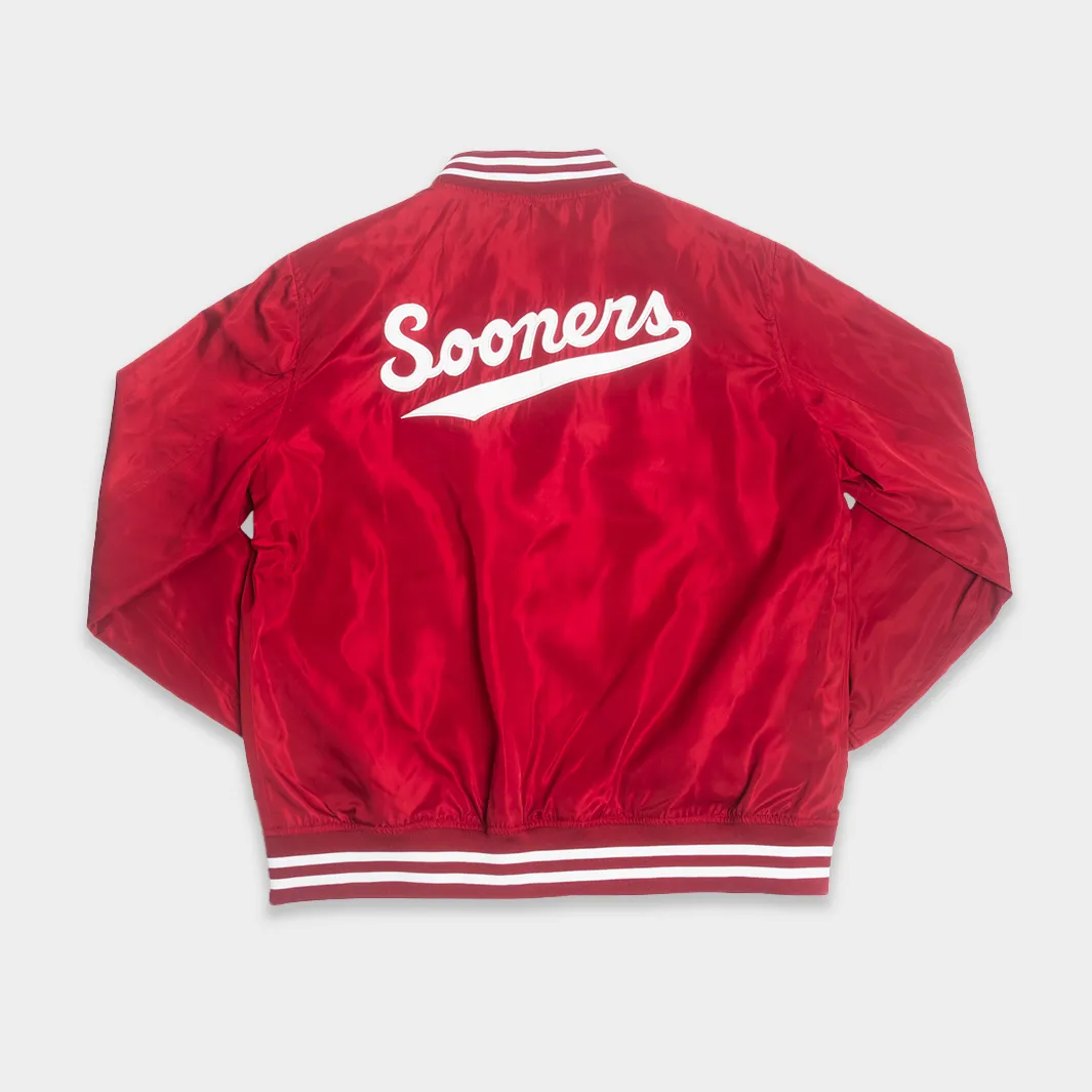 Oklahoma Sooners Vintage Script Bomber Jacket