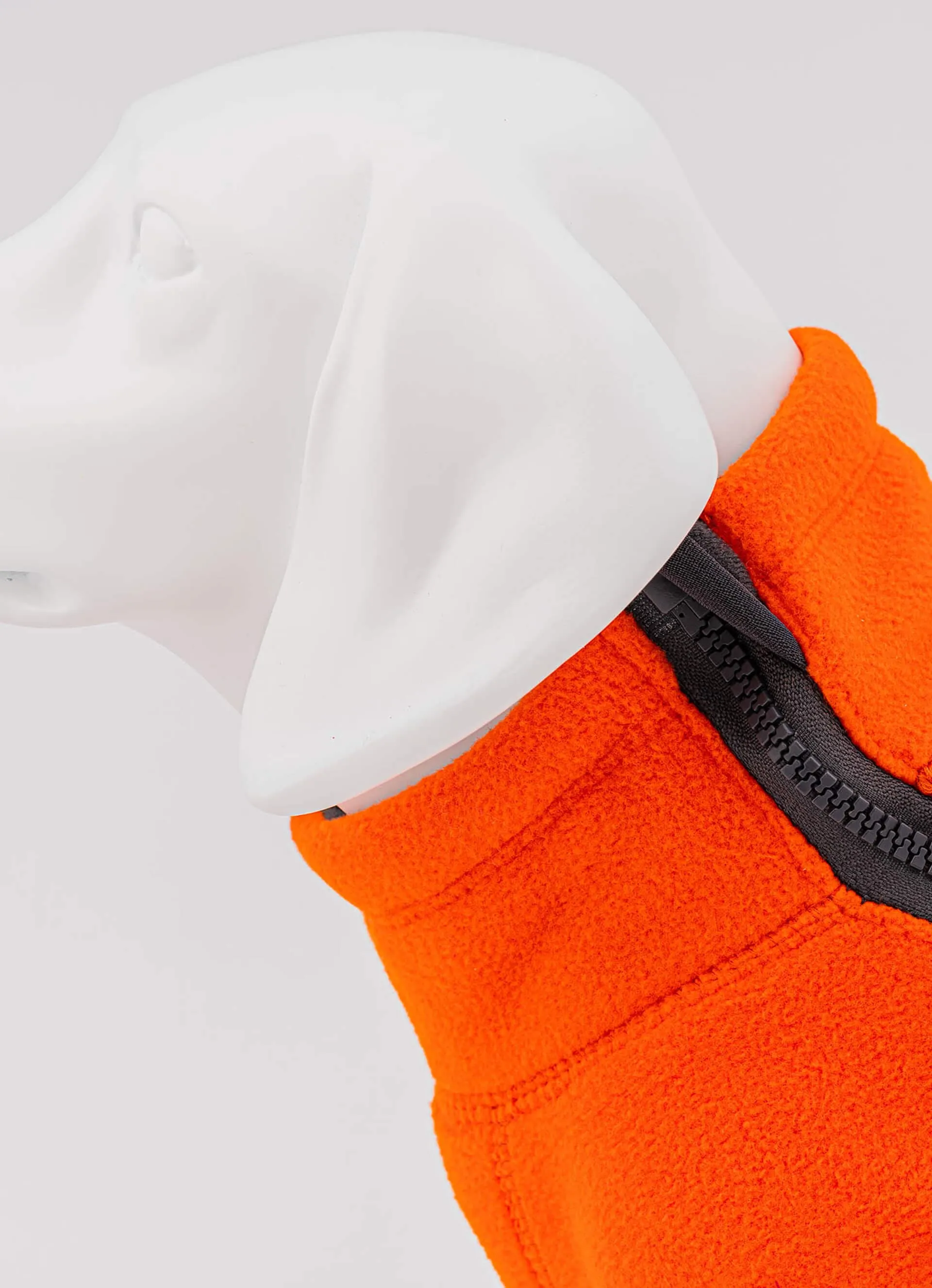 Orange Cosy Warm Fleece Dog Jacket