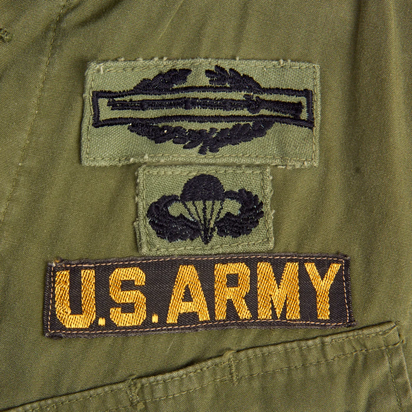 Original Rare U.S. Vietnam War MACV Advisor’s 1st Pattern Jungle Fatigue Jacket with Incountry Insignia