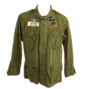 Original Rare U.S. Vietnam War MACV Advisor’s 1st Pattern Jungle Fatigue Jacket with Incountry Insignia