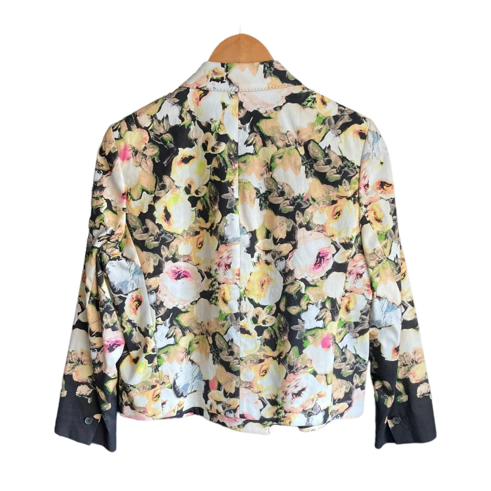 Paul Smith Black Label Cotton Floral Multi-Coloured Long Sleeved Jacket UK Size 12